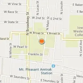 Iowa Wesleyan University Location Map - Street View