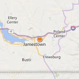 Jamestown Community College Location Map - City View