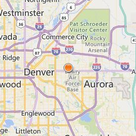 Johnson & Wales University Denver Location Map - City View
