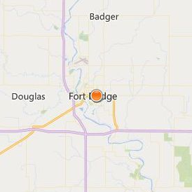 La James International College Ft Dodge Location Map - City View