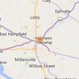Lancaster Bible College Location Map - City View