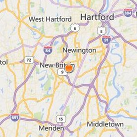 Lincoln Technical Institute New Britain Location Map - City View