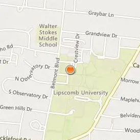Lipscomb University Location Map - Street View