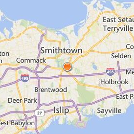 Long Island Beauty School Hauppauge Location Map - City View