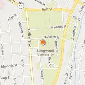 Longwood University Location Map - Street View