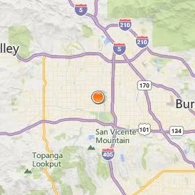 Los Angeles Academy of Figurative Art Location Map - City View