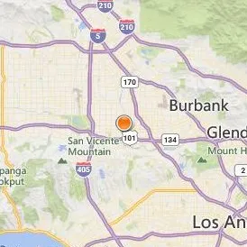 Los Angeles Valley College Location Map - City View