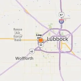 Lubbock Christian University Location Map - City View