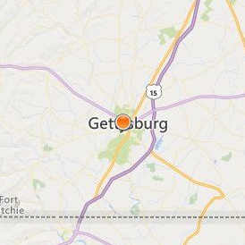 Lutheran Theological Seminary at Gettysburg Location Map - City View