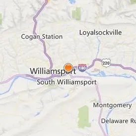 Lycoming College Location Map - City View