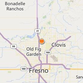 Lyles Fresno College of Beauty Location Map - City View