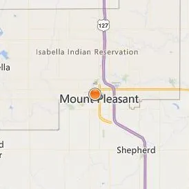 M J Murphy Beauty College of Mount Pleasant Location Map - City View