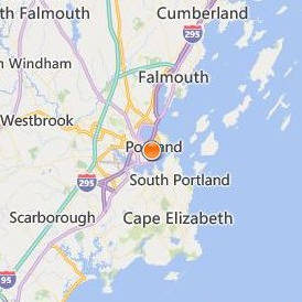 Maine College of Art Location Map - City View