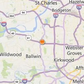 Maryville University of Saint Louis Location Map - City View