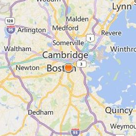 Massachusetts College of Art and Design Location Map - City View