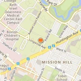 MCPHS University Location Map - Street View