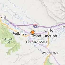 Colorado Mesa University Location Map - City View