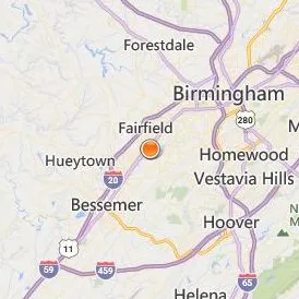 Midfield Institute of Cosmetology Location Map - City View