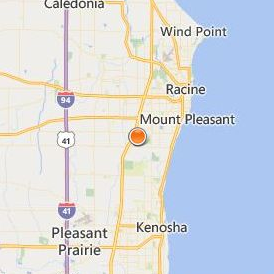 Midwest College of Oriental Medicine Racine Location Map - City View