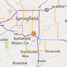 Midwest Technical Institute Springfield Missouri Location Map - City View