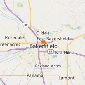 Milan Institute Bakersfield Location Map - City View