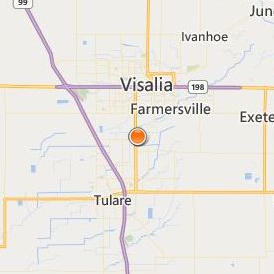 Milan Institute Visalia Location Map - City View