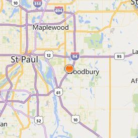Minnesota School of Cosmetology Woodbury Location Map - City View