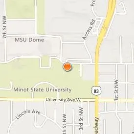 Minot State University Location Map - Street View