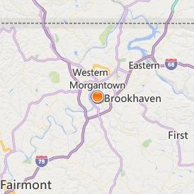 Monongalia County Technical Education Center Location Map - City View