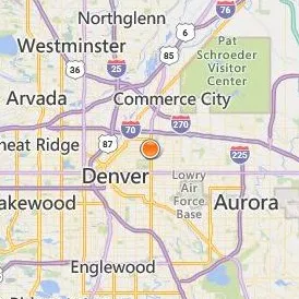 Montessori Education Center of the Rockies Location Map - City View