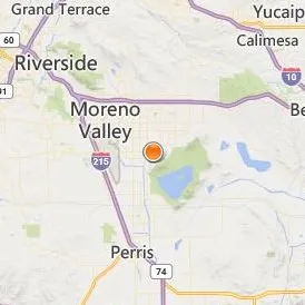 Moreno Valley College Location Map - City View
