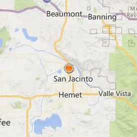 Mt San Jacinto Community College District Location Map - City View