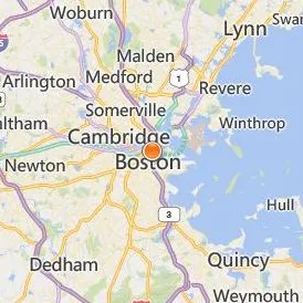 New England Law Boston Location Map - City View