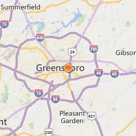 North Carolina A & T State University Location Map - City View