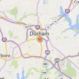 North Carolina Central University Location Map - City View