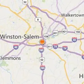 University of North Carolina School of the Arts Location Map - City View