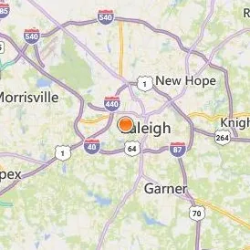 North Carolina State University at Raleigh Location Map - City View
