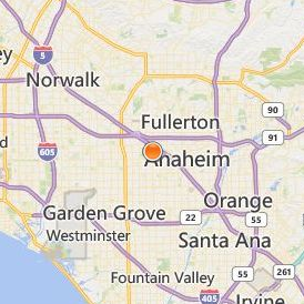 North West College Santa Ana Location Map - City View