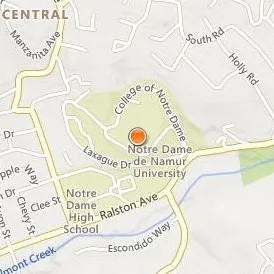Notre Dame de Namur University Location Map - Street View
