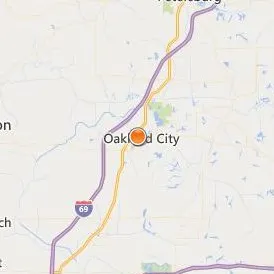 Oakland City University Location Map - City View