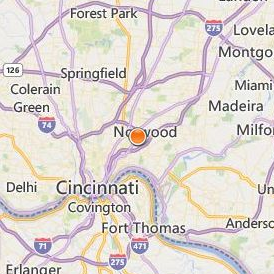 Ohio Media School Cincinnati Location Map - City View