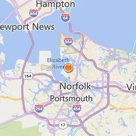 Old Dominion University Location Map - City View