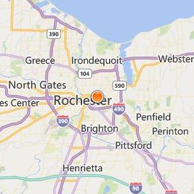 Onondaga School of Therapeutic Massage Rochester Location Map - City View