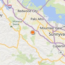 Palo Alto University Location Map - City View