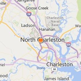 Paul Mitchell The School Charleston Location Map - City View