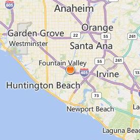 Paul Mitchell the School Costa Mesa Location Map - City View