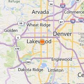 Paul Mitchell the School Denver Location Map - City View