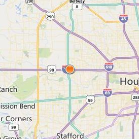 Paul Mitchell the School Houston Location Map - City View
