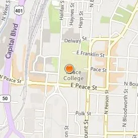 William Peace University Location Map - Street View