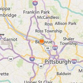 Pennsylvania Gunsmith School Location Map - City View